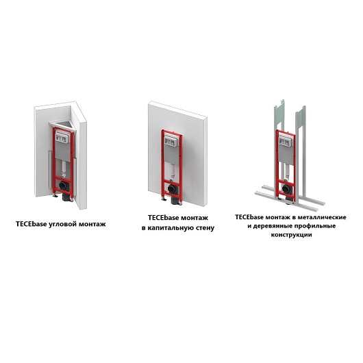 инсталляция для подвесного унитаза tece tecebase 9400440