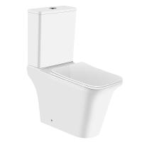 Унитаз-компакт Azario AVERO 660x360х820 напольный, безободковый в комплекте с бачком, смывным механизмом Geberit и сиденьем микролифт (AZ-3121-G)