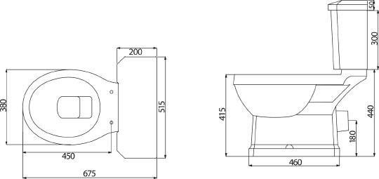 унитаз напольный belbagno trevi bb135cp без бачка и сиденья