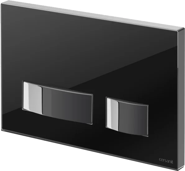 кнопка для инсталляции cersanit movi p-bu-mov/blg/gl черная глянцевая