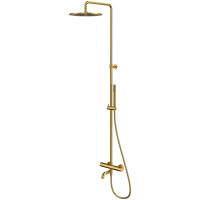 Душевая система Whitecross Y Y1234GLB 300 мм, с термостатом, золотой матовый