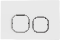 Кнопка смыва WeltWasser WW INS Bamberg WT белая глянцевая