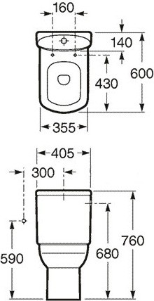 бачок для унитаза roca dama senso compacto 34151b000