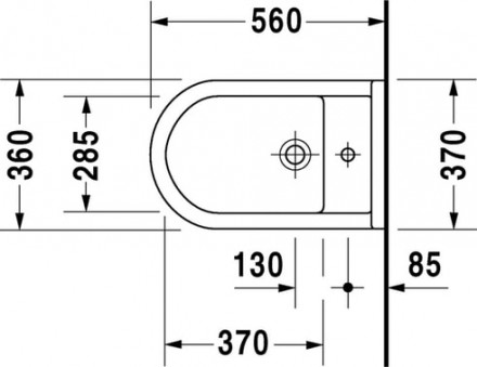 биде напольное duravit 3 2230100000