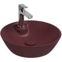 Раковина Isvea SistemaY Soft 10SY65045SV-2R накладная, Ø45 см, бордовый матовый