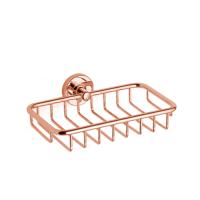 Полка-сетка для душа Bertocci Cinquecento 22х3х12см, подвесной, цвет: розовое золото