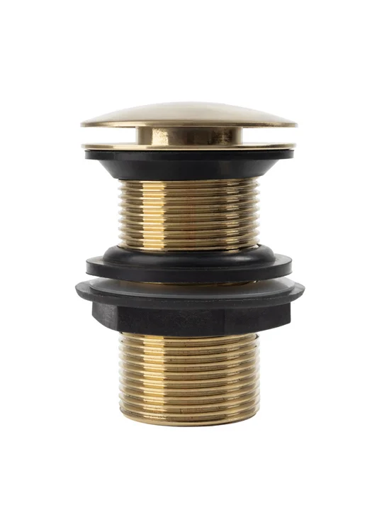 Донный клапан IDDIS Slide SLIMG10i88 для раковины, без перелива, матовое золото