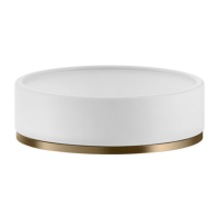 Мыльница Gessi INCISO/VENTI20 58525#726 белый/Warm Bronze Brushed PVD