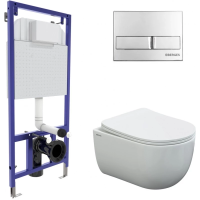 Комплект подвесной унитаз Berges Ventas + система инсталляции Berges Novum L3 043237