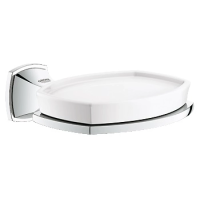 Мыльница Grohe Grandera 40628000 настенная, с керамической мыльницей, хром