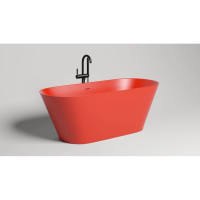 Ванна из литьевого мрамора Salini S-Sense Mona 102911GF 180,7x81,5 см, отдельностоящая, покраска по RAL глянец полностью