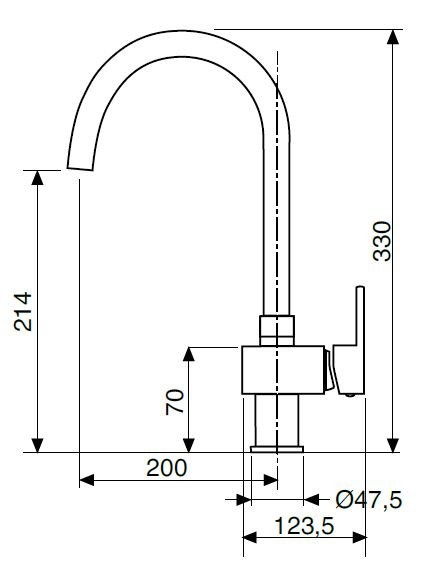 смеситель для раковины cezares unika-lsm1-a-nop-w0, черный матовый