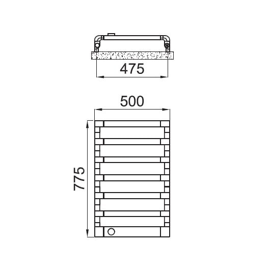 полотенцесушитель электрический irsap step e sep050t50ir01nnn