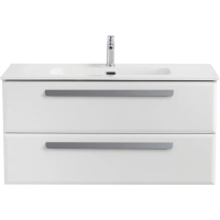 Тумба под раковину Cezares Eco ECO-CER-N-1000-2C-SO-BO 100 см, подвесная, Bianco Opaco