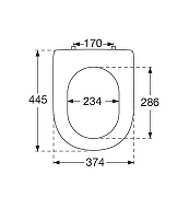 сиденье для унитаза villeroy & boch hommage 99266100