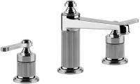 Смеситель Gessi Venti20 65012#031 для раковины, на 3 отверстия,, высота излива 9.8 см, в комплекте с донным клапаном, цвет хром