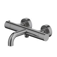 Смеситель для ванны Aquatek Европа AQ1343BGM с термостатом цвет Оружейная сталь