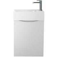 Тумба под раковину Art&Max Liberty подвесная с одной распашной дверцей, Bianco Lucido, 400x220x500,