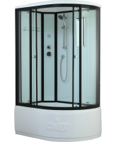 Душевая кабина Timo Standart Black T-6620BL 120х85