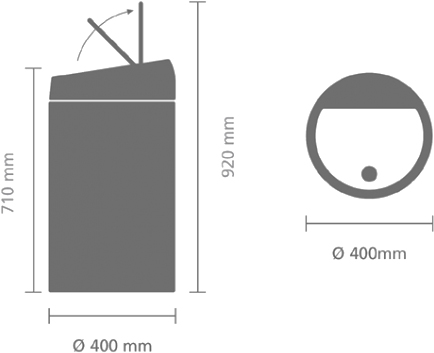 Ведро для мусора Brabantia Touch Bin 402449