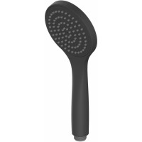 Душевая лейка Whitecross BASIC-BL 101 мм, 1 режим, черный матовый