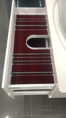 тумба с раковиной villeroy & boch la belle 90x48x43.5 см подвесная, белый глянцевый