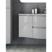 Подвесной шкаф Cezares Vague 34 L 54856 Grigio lucido