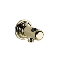 Шланговое подключение Gessi Venti20 65161#710 с держателем ручного душа, цвет: Brass PVD