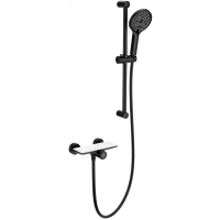 Смеситель для душа Wonzon & Woghand Click WW-B2052-A-MB с душевым гарнитуром, черный матовый