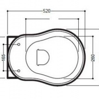 сиденье для унитаза kerasan retro 109340 noc/br с микролифтом дерево/бронза