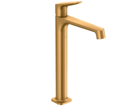 Смеситель для раковины, Hansgrohe, Axor Citterio M, цвет-шлифованное золото
