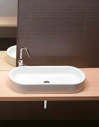 раковина hatria area y0uf01 80 см, белая