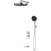 Душевой комплект Vincea Domus VSFW-5DM1CH 300 мм, со смесителем, хром