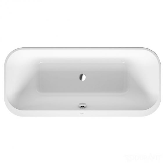 акриловая ванна duravit happy d.2 plus 180x80, черная (7004538)