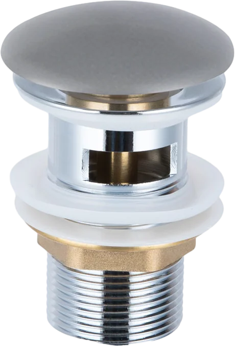 Донный клапан Vincea DBS-216MG для раковины, без перелива, матовый серый