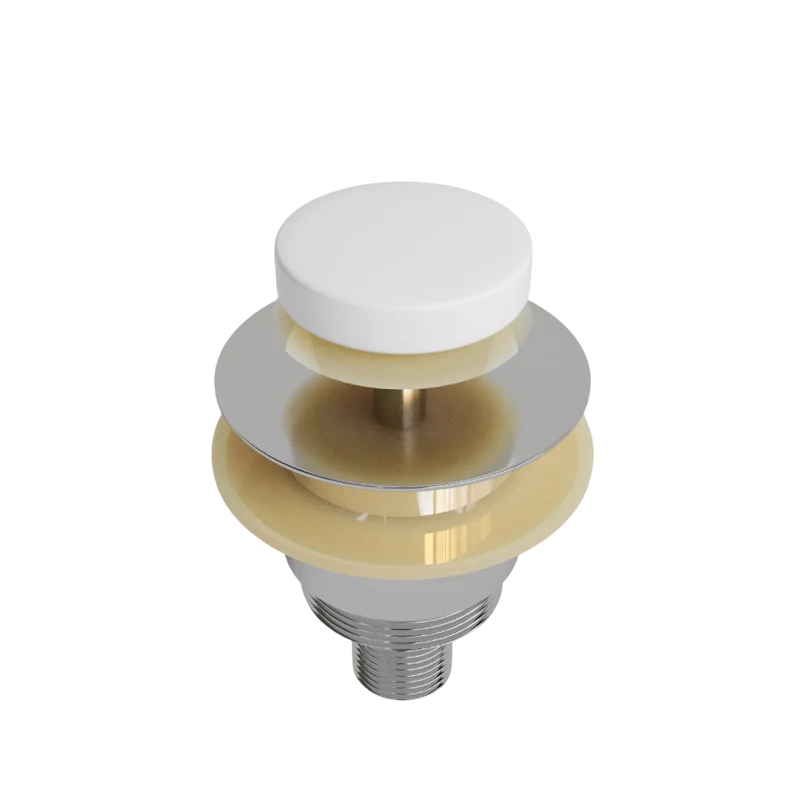 Донный клапан для раковины и ванны Salini D 403, глянцевый белый