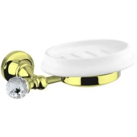 Мыльница Cezares Olimp OLIMP-SOD-03/24-Sw настенная, золотой, swarovski