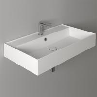 Раковина 81 см Simas Agile AG81 bi*1 подвесная, цвет: белый