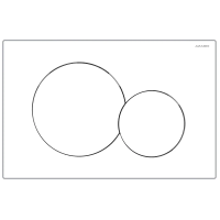 Кнопка смыва для инсталляции AZARIO NEW AZ-010 для унитаза, пластик, цвет глянцевый белый