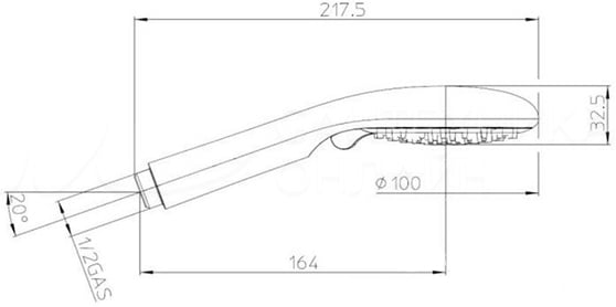 душевая лейка bossini syncronia b00805.030