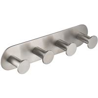 Планка с крючками Timo Saona 13015/13 для ванны, никель матовый