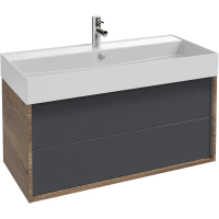 Тумба 100 см Jacob Delafon Vivienne EB1585-E52-S40 цвет дуб табак/насыщенный серый сатин