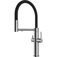 Смеситель для кухни Paulmark Nexus Ne213999-CR с подключением к фильтру, гибким изливом, хром