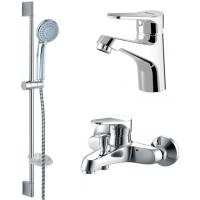 Комплект смесителей Bravat Eco F00313С 2 смесителя + душевой гарнитур