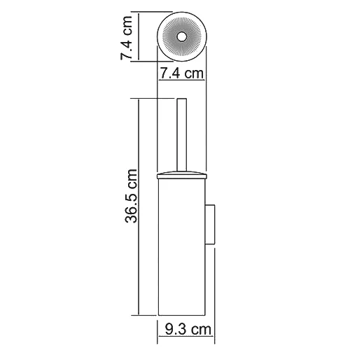 Ёршик для унитаза Wasserkraft Wiese 1087GM gun metal
