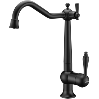 Смеситель для кухни с подключением к фильтру Paulmark Retro Re213226-401, цвет антрацит