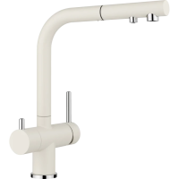 Смеситель для кухни Blanco Fontas-S II 526947 с подключением к фильтру, выдвижным изливом, мягкий белый