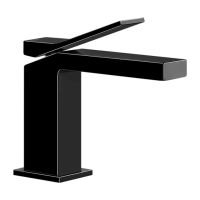 Смеситель для раковины Gessi RETTANGOLO K 
 53002#706 Black Metal PVD