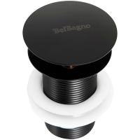 Донный клапан для раковины BelBagno BB-SC-NERO click-clack черный матовый