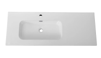 Раковина Cezares Duet CZR-8095-120-L 121x46 см L, накладная, белый